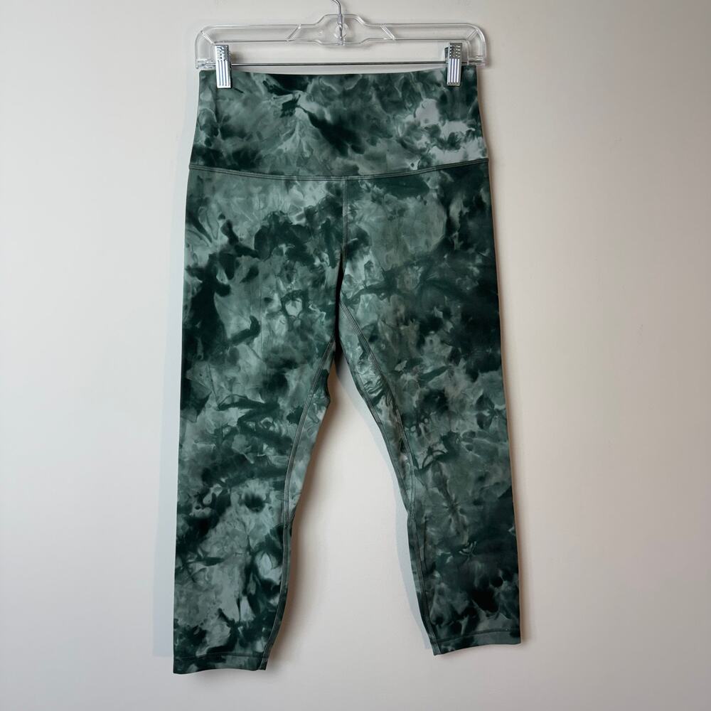 Lululemon Women's Align Crops Diamond Dye Starlight Smoked Spruce Size 10